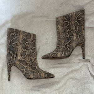EXPRESS Snake Skin Heels/Boots